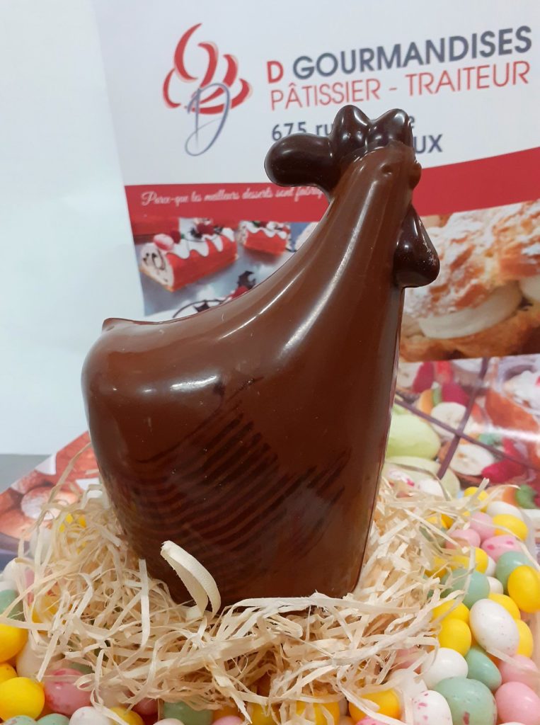 poule en chocolat
