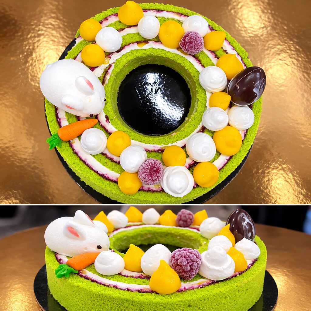 dessert en forme de nid